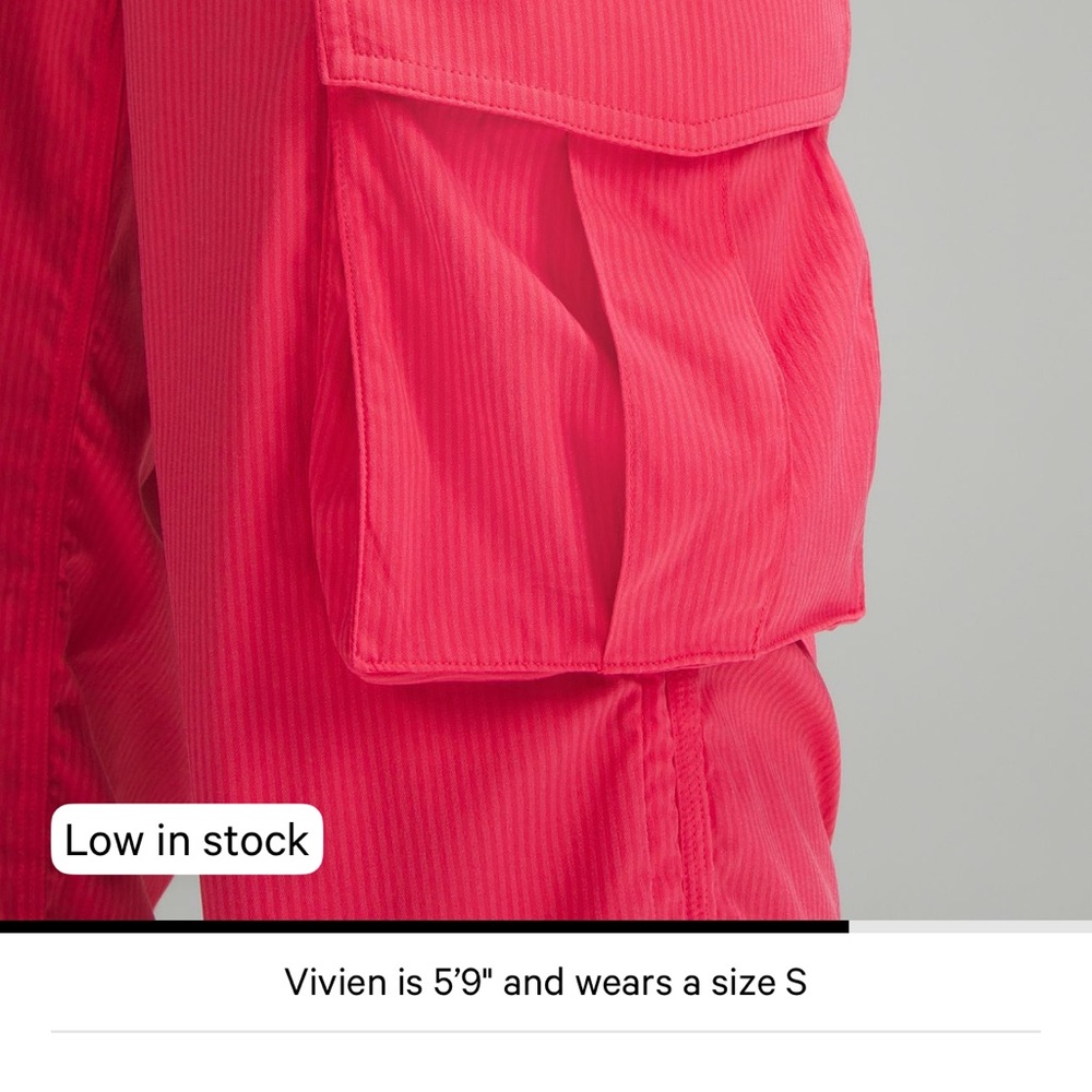 NWT lululemon athletica Pink Dance Studio Relaxed-Fit Mid-Rise Cargo Pant - Picture 7 of 13